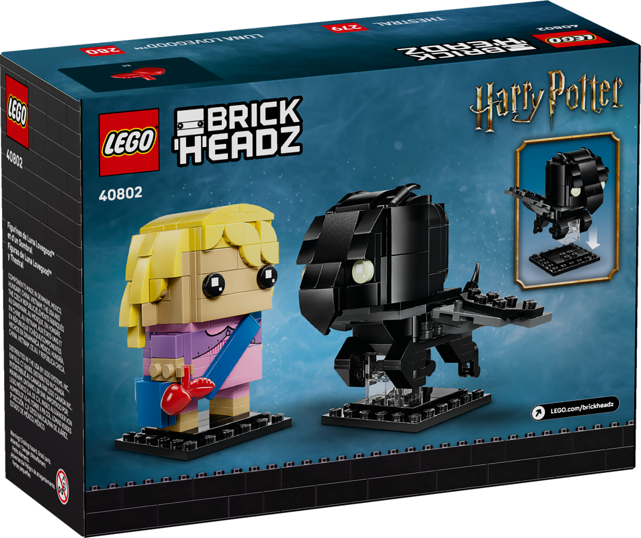 LEGO Luna Lovegood Thestral figures brick set, imported from the UK