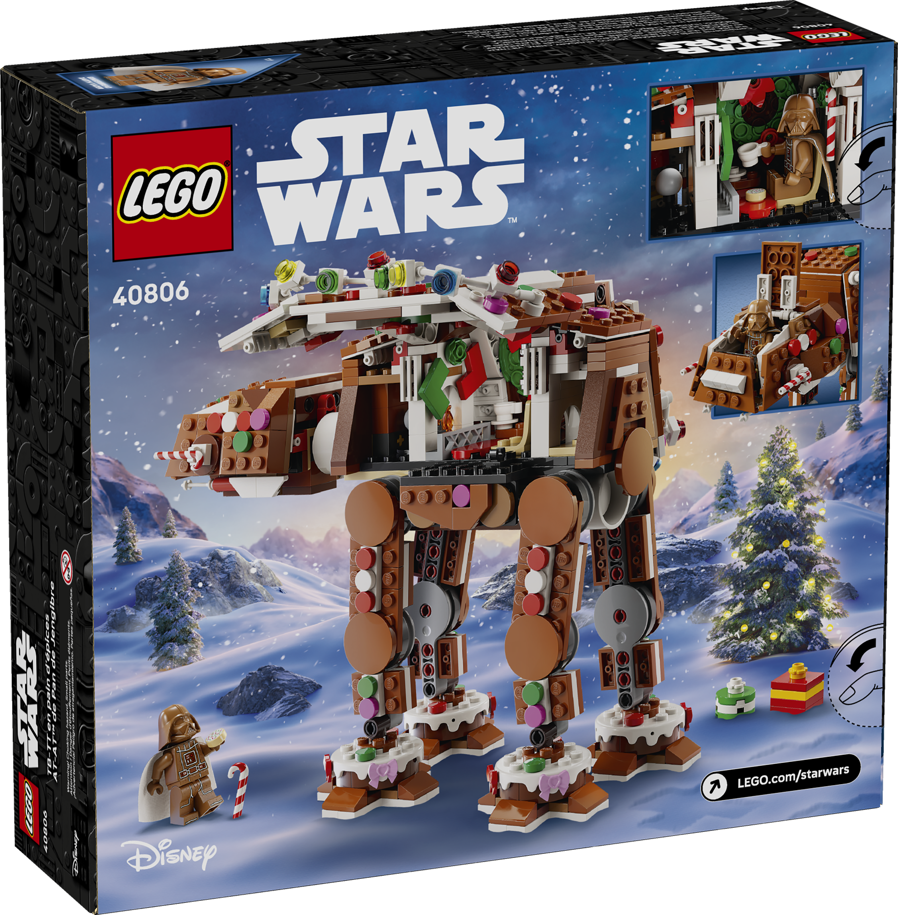 LEGO Star Wars Gingerbread AT-AT Walker Building Set 697 Pieces, UK version
