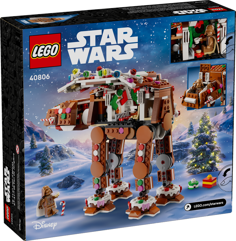 LEGO Star Wars Gingerbread AT-AT Walker Building Set 697 Pieces, UK version