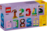 LEGO Birthday Numbers animal set 281 pieces, imported from the UK