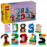 LEGO Birthday Numbers animal set 281 pieces, imported from the UK