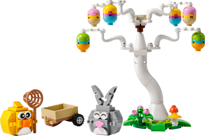 LEGO Easter Bunny and Chick Egg Hunt 140 Piece Building Set