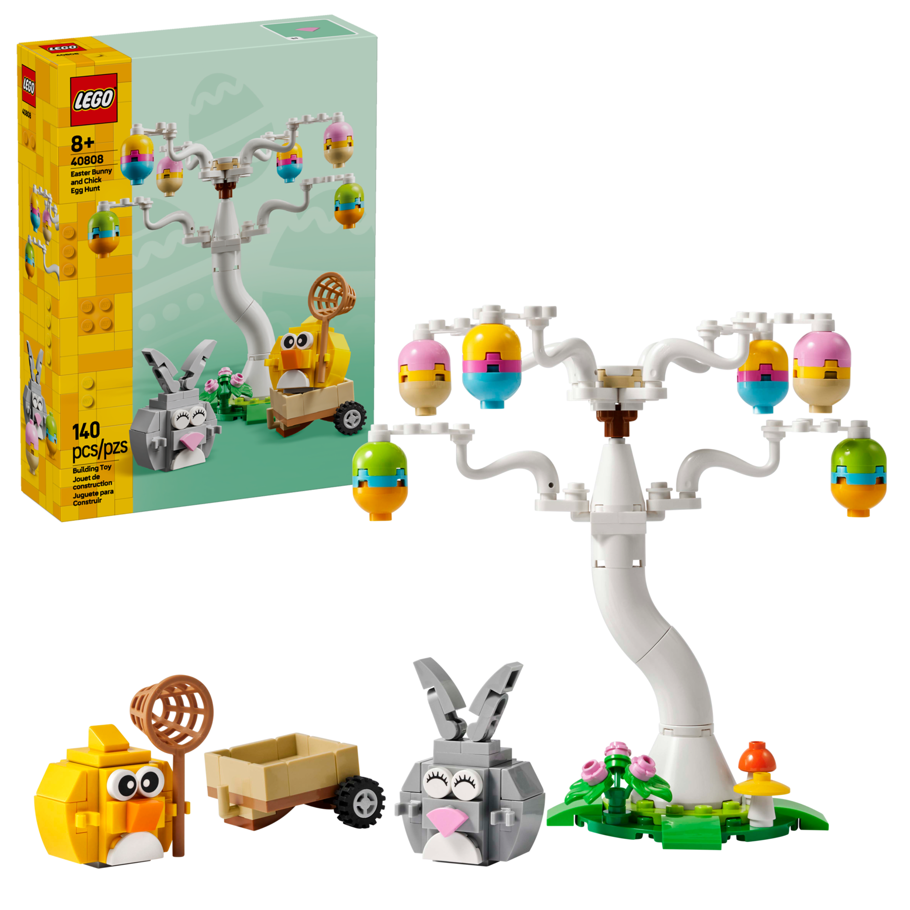 LEGO Easter Bunny Egg Hunt 140 Pieces Set - British product