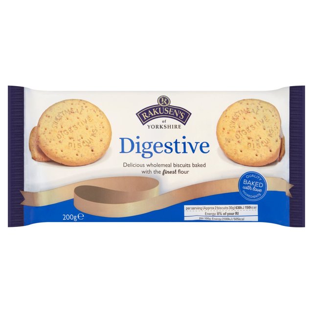 Rakusen's Plain Digestives   200g GOODS M&S   