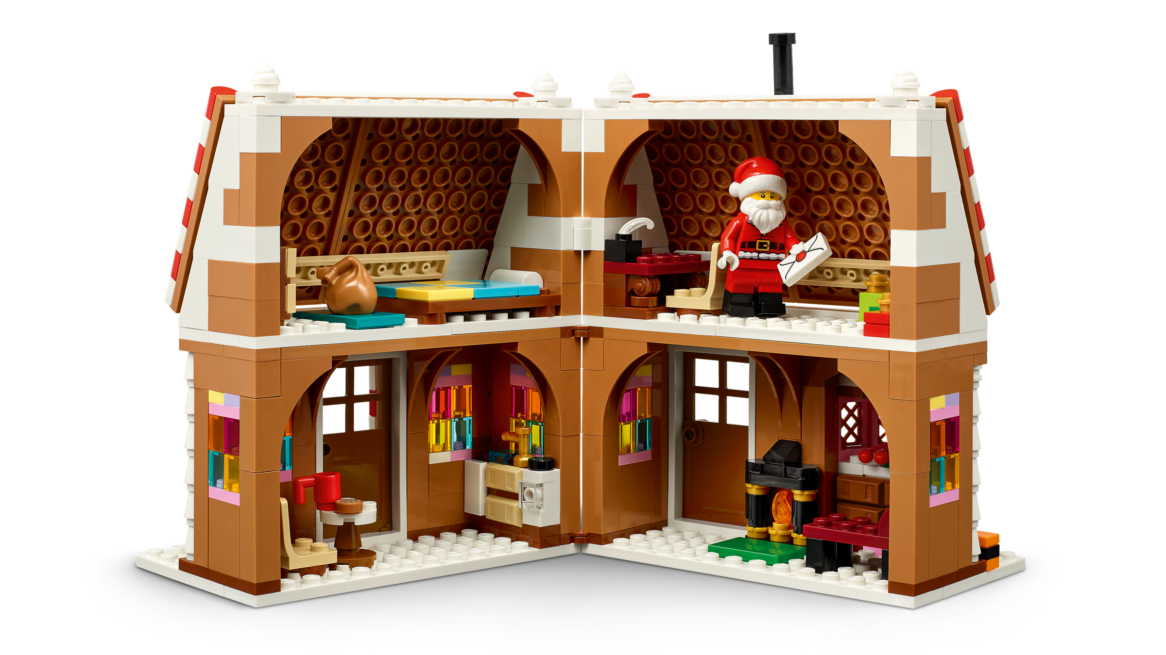 LEGO Festive Gingerbread House building set 498 pieces, UK version