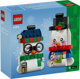 LEGO Snowman Ornaments building set 168 pieces, imported from the UK