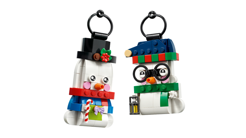 LEGO Snowman Ornaments building set 168 pieces, imported from the UK