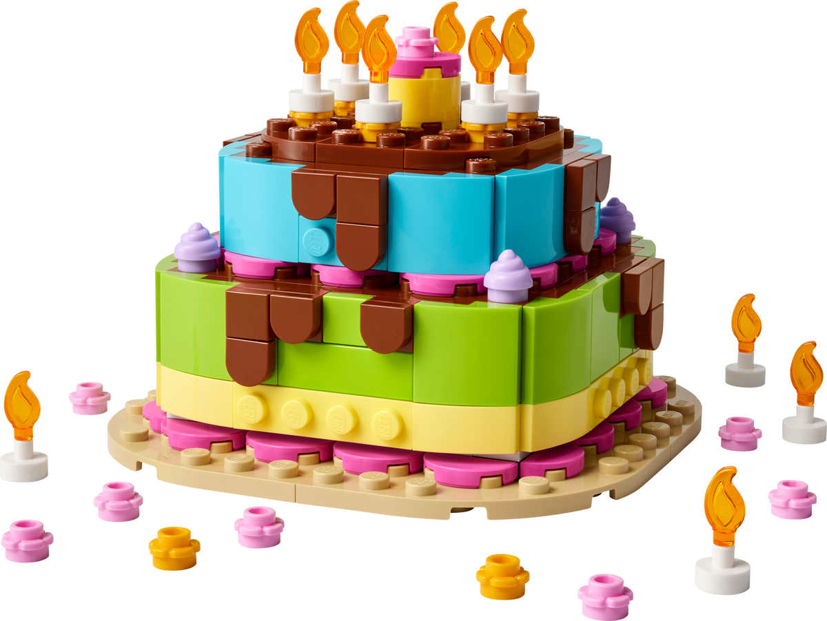 LEGO Birthday Cake Building Set 219 Pieces - British product