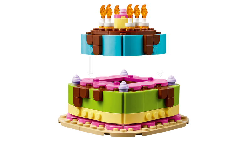 LEGO Birthday Cake Building Set 219 Pieces - British product