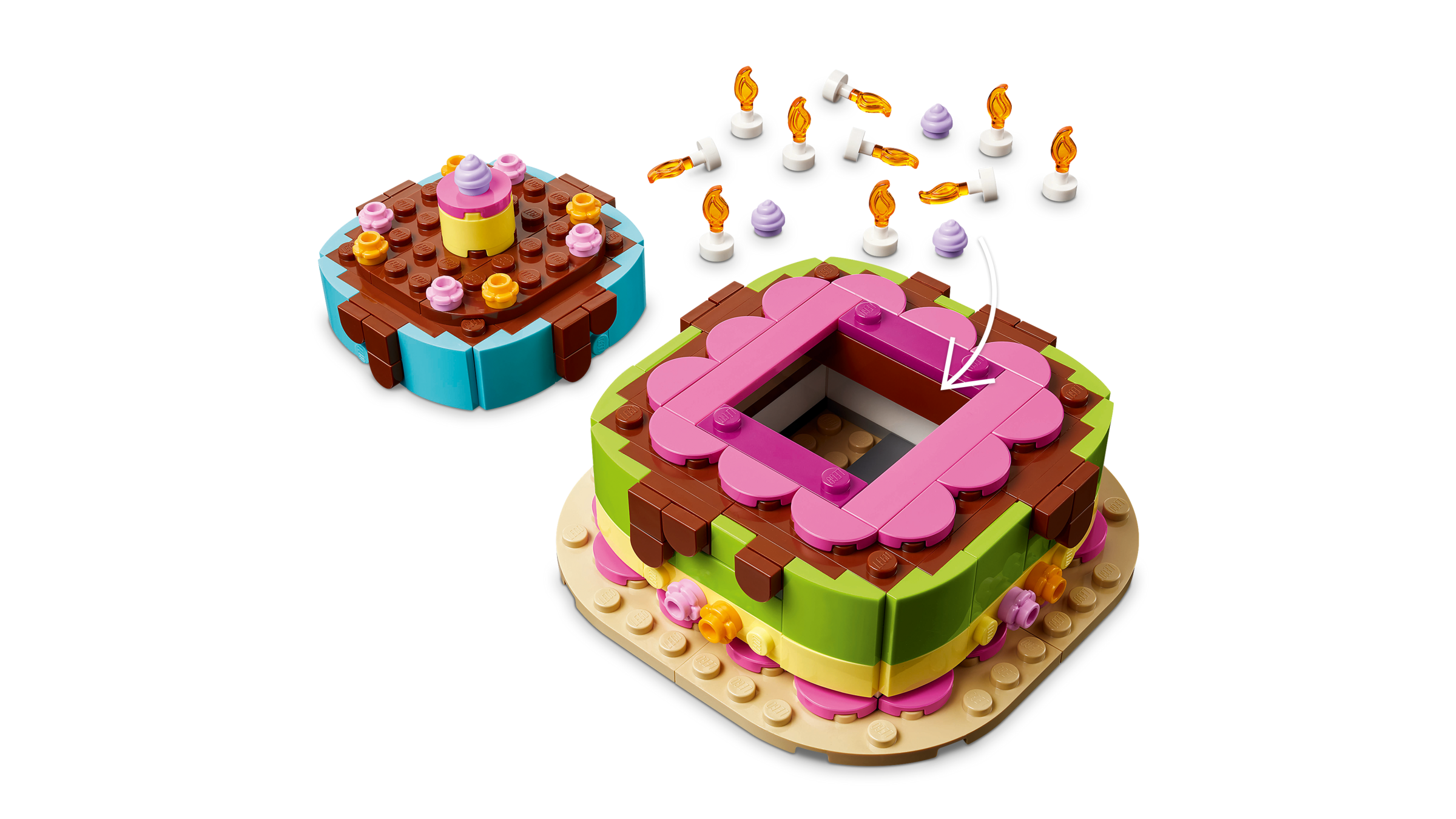 LEGO Birthday Cake Building Set 219 Pieces - British product