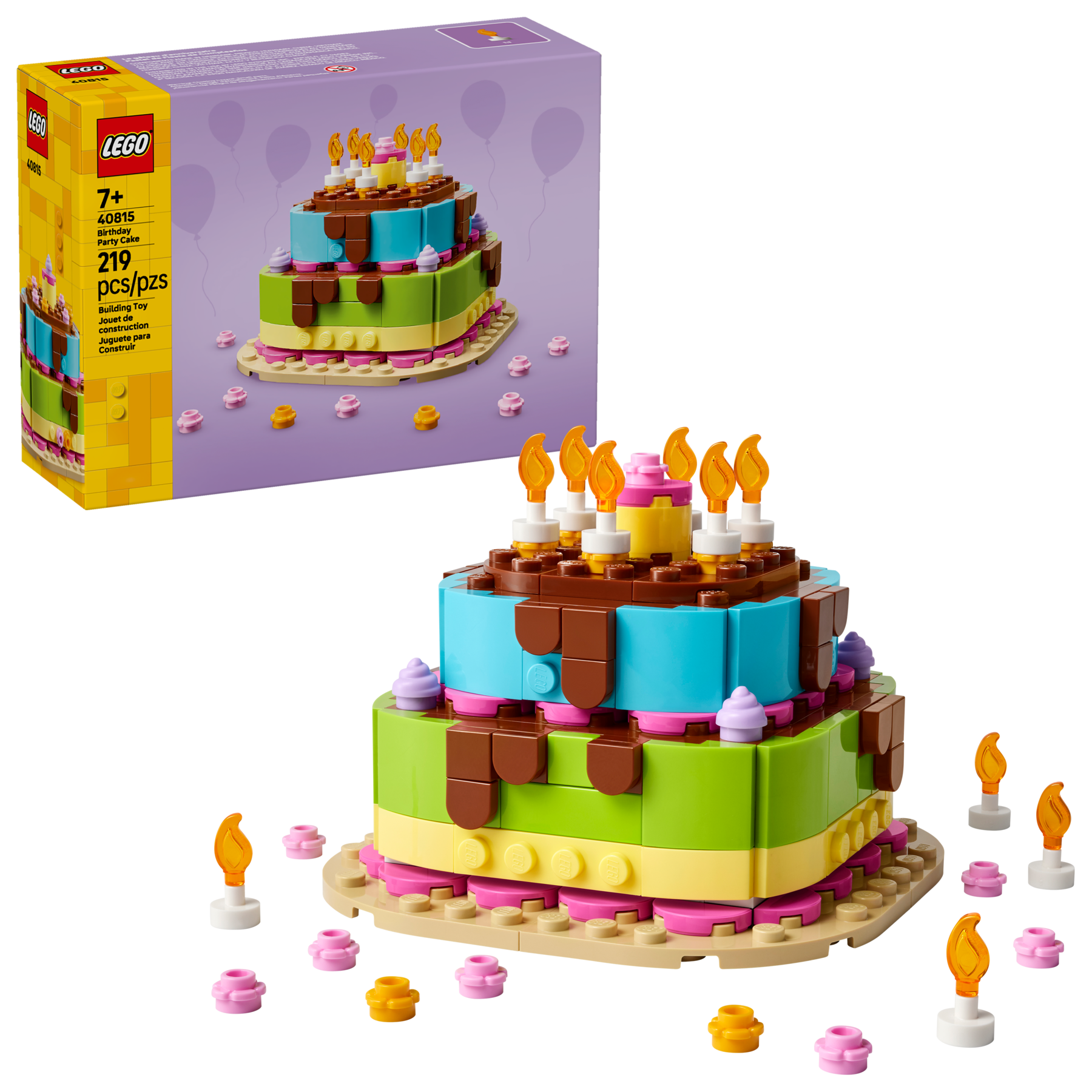 LEGO Birthday Cake Building Set 219 Pieces - British product