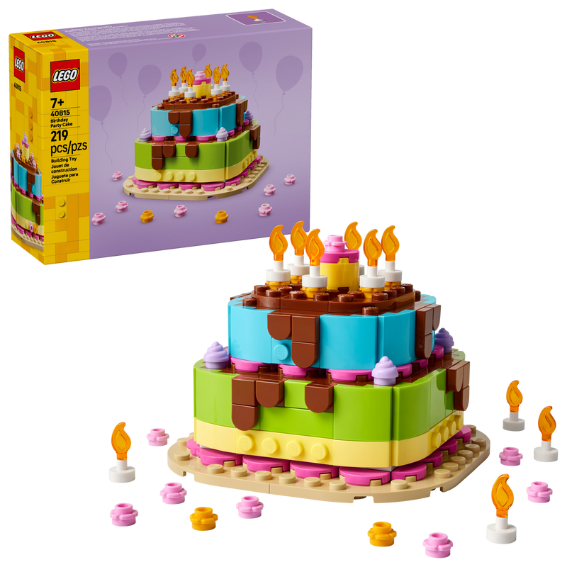 LEGO Birthday Cake Building Set 219 Pieces - British product