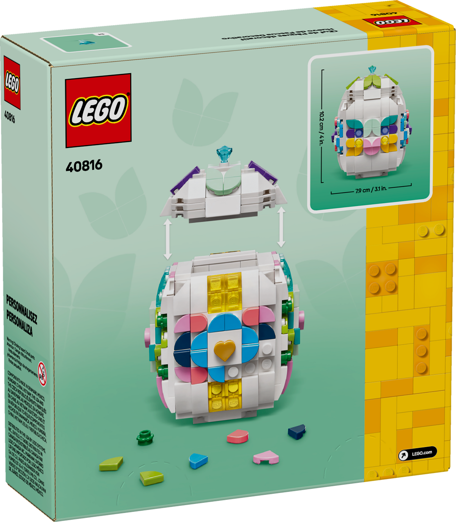 LEGO Decorative Easter Egg 386 Piece - British product