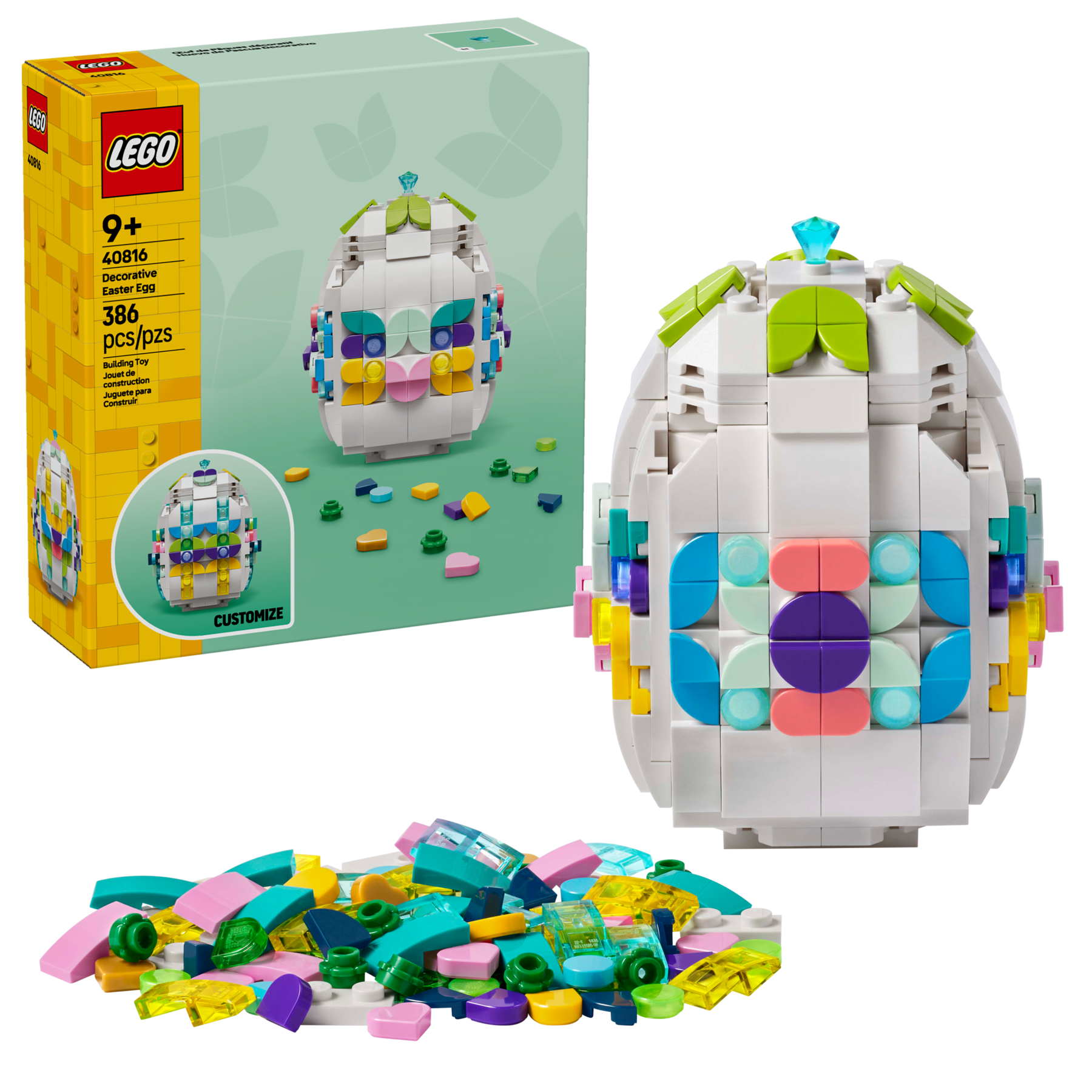 LEGO Decorative Easter Egg 386 Piece - British product