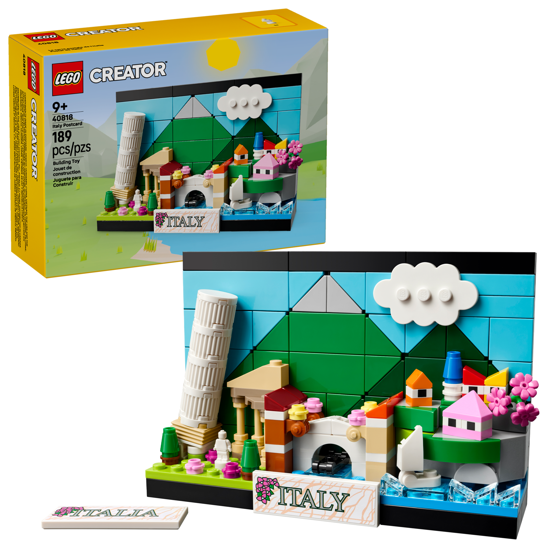 LEGO Italy Postcard Model Construction Kit 189 Pieces, UK version