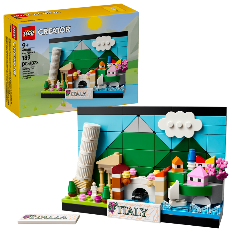 LEGO Italy Postcard Model Construction Kit 189 Pieces, UK version