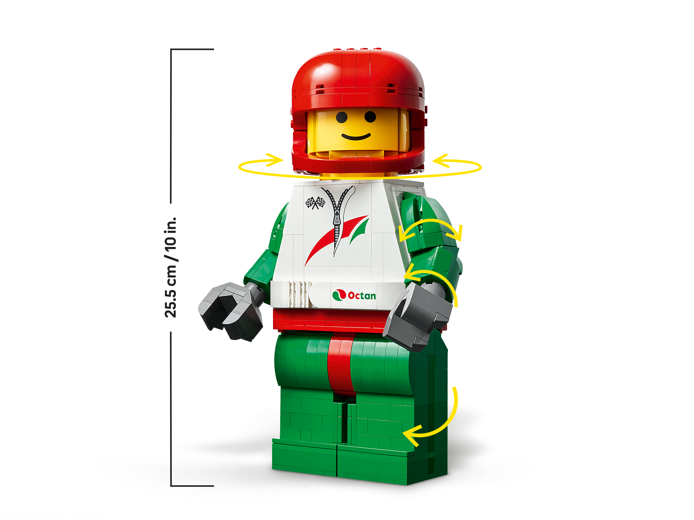 LEGO Up-Scaled Racing Driver Minifigure (British brand)