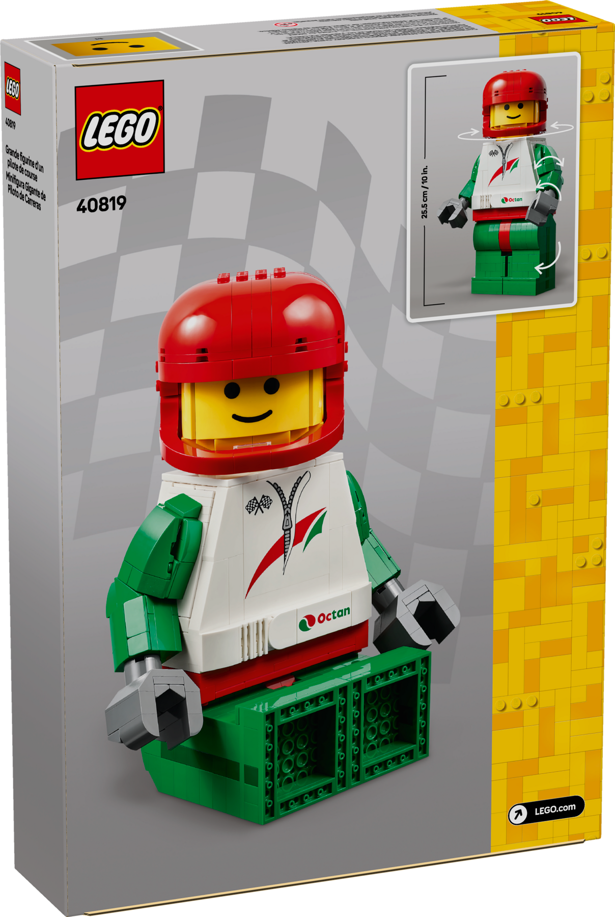 LEGO Up-Scaled Racing Driver Minifigure (British brand)