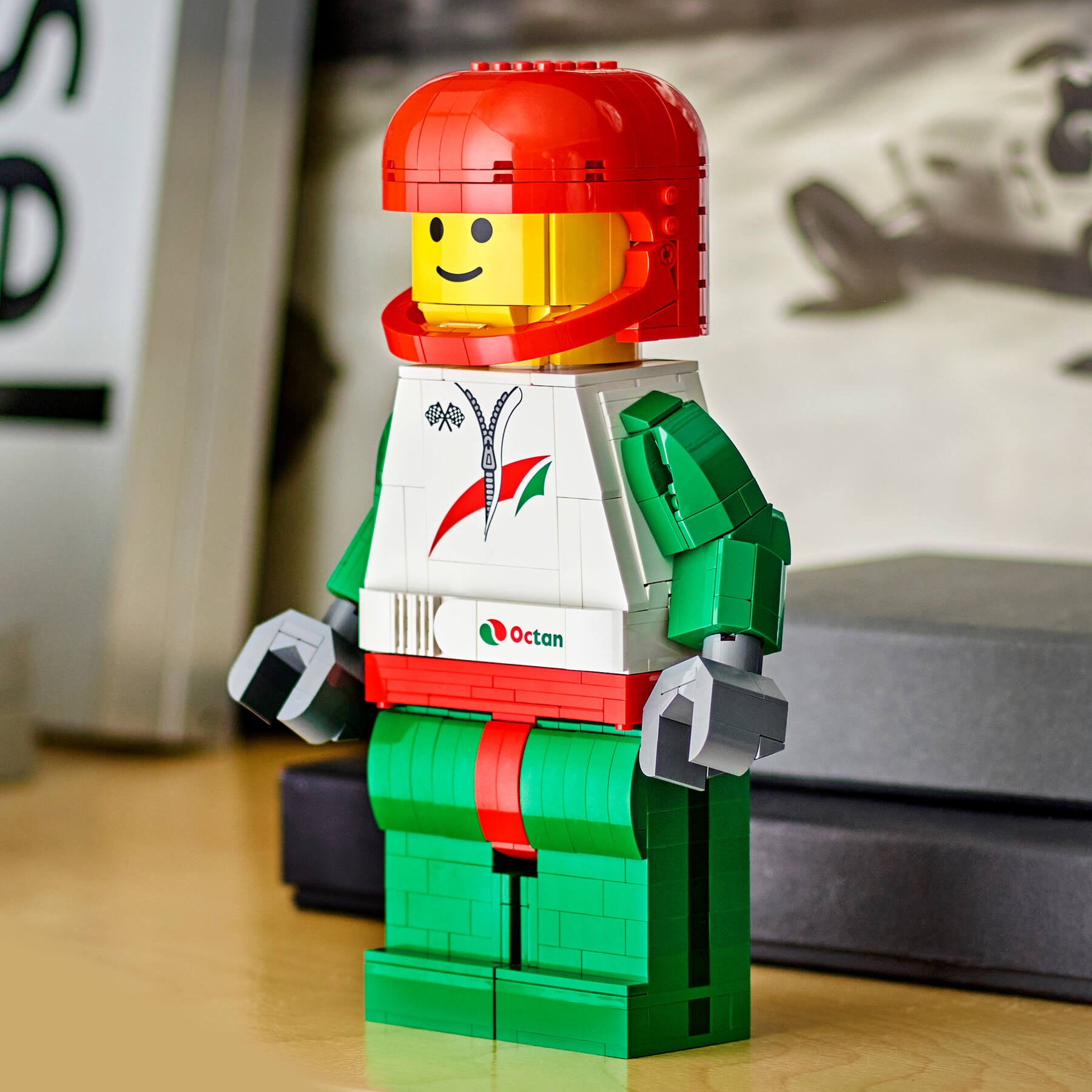 LEGO Up-Scaled Racing Driver Minifigure (British brand)
