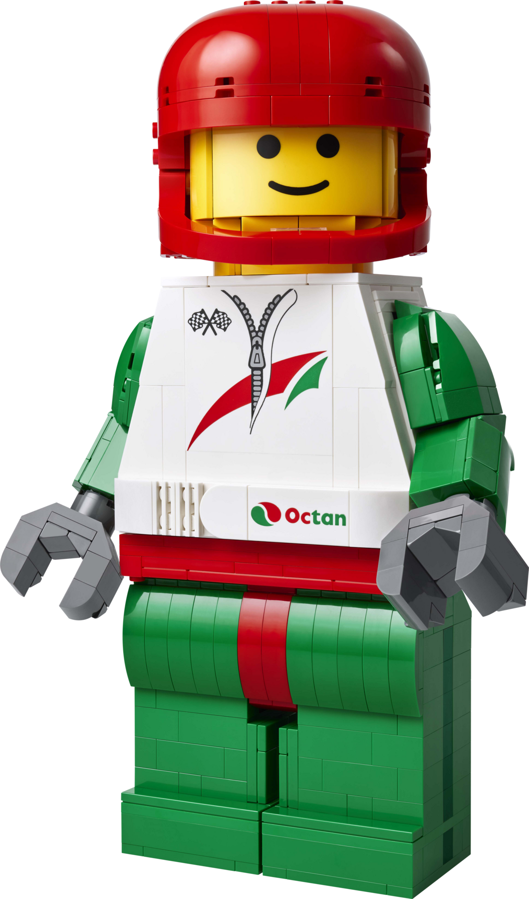 LEGO Up-Scaled Racing Driver Minifigure (British brand)