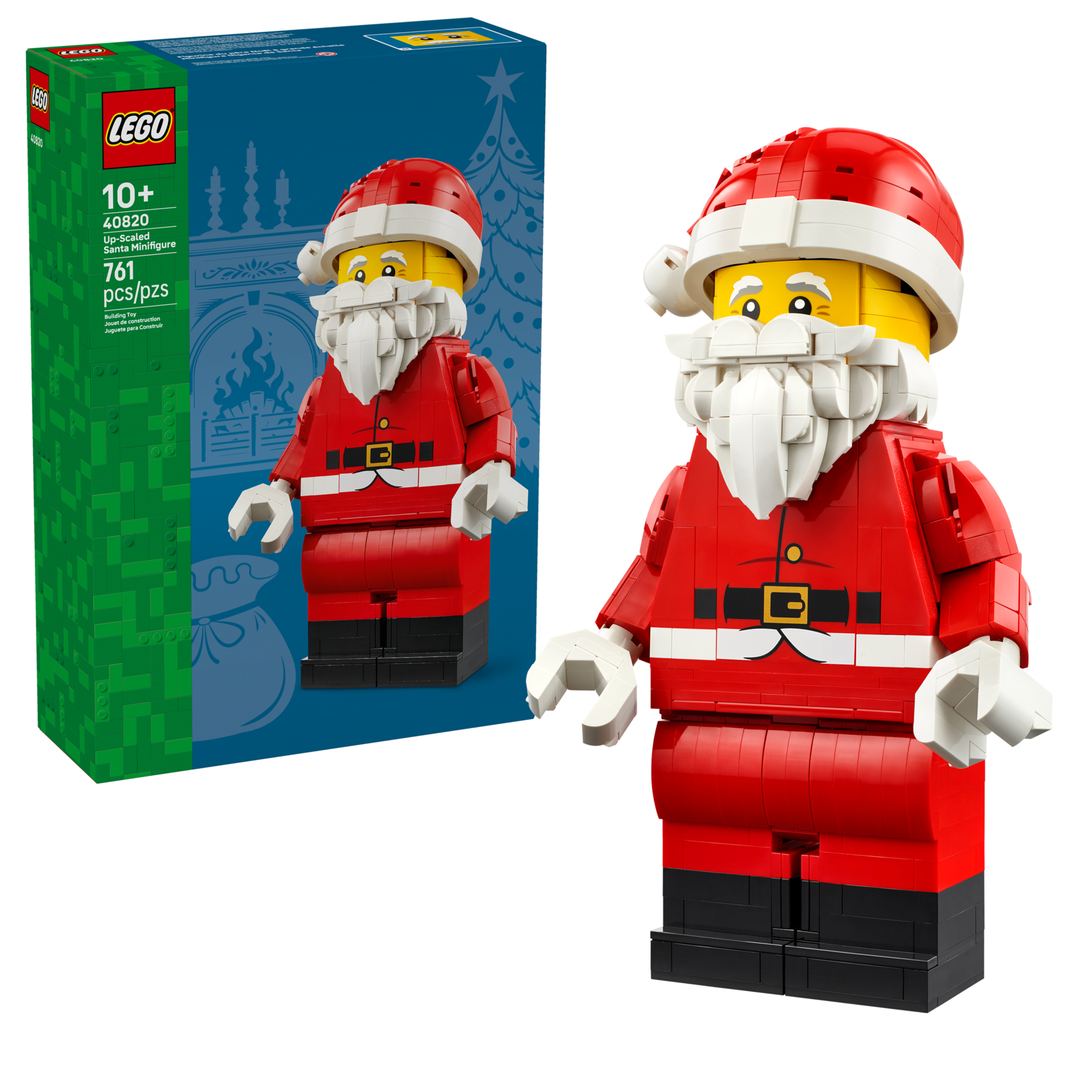 LEGO Up-Scaled Santa Minifigure 761 Pieces (British brand)