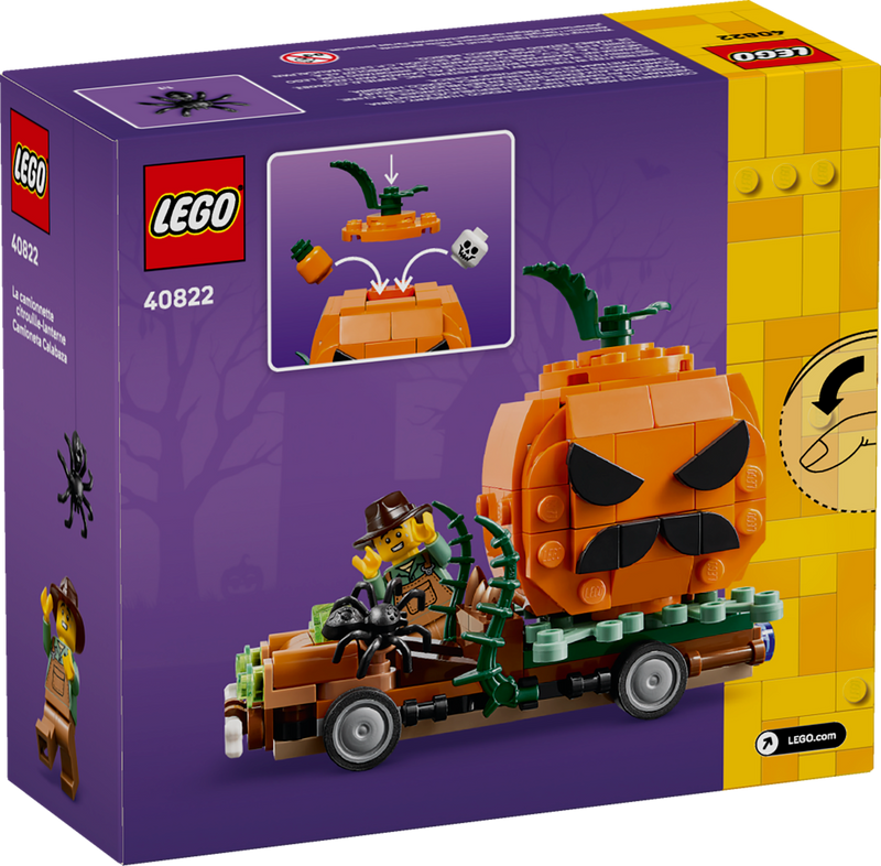 LEGO Building Toy Jack-O'-Lantern Pickup Truck 177 Pieces, imported from the UK
