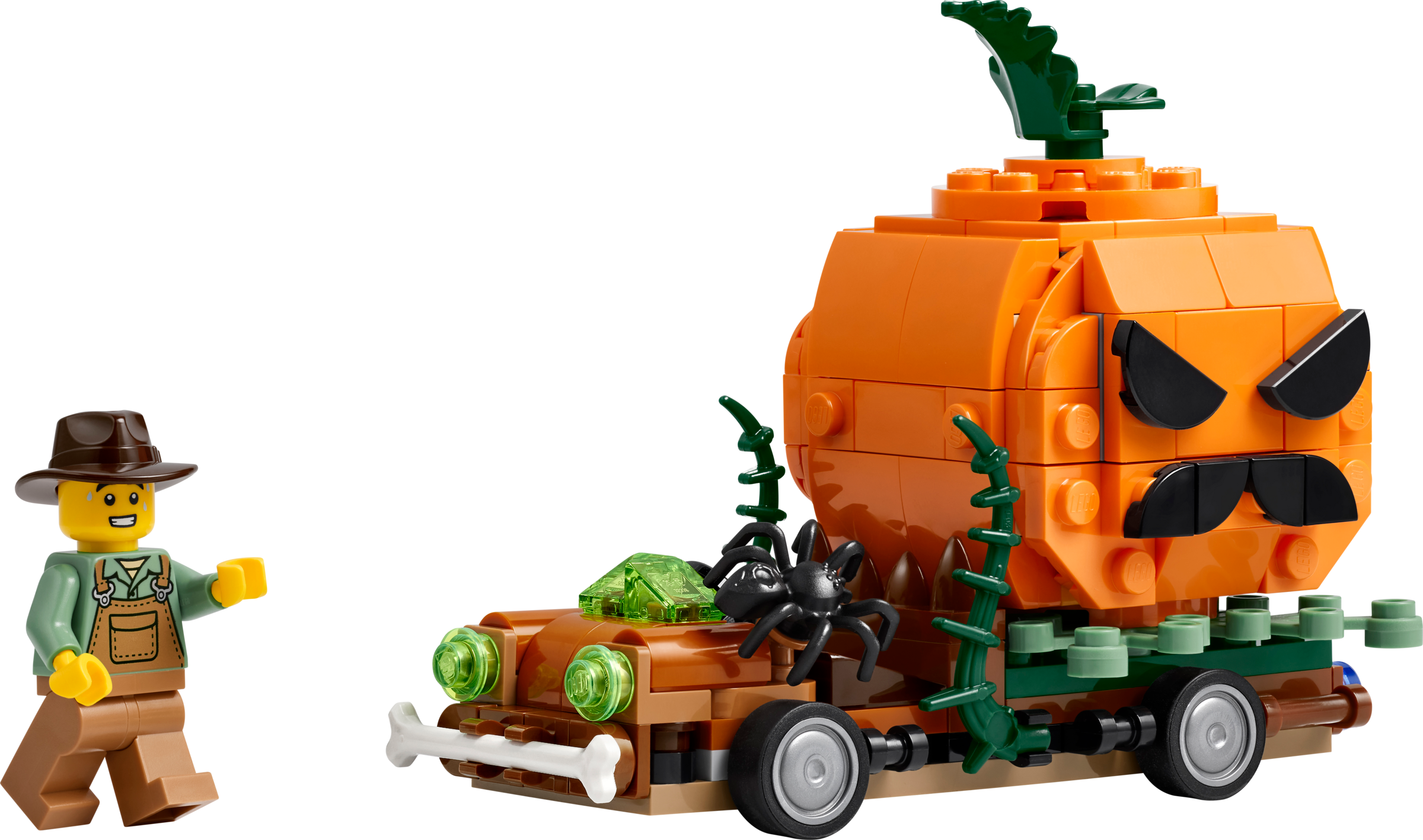 LEGO Building Toy Jack-O'-Lantern Pickup Truck 177 Pieces, imported from the UK