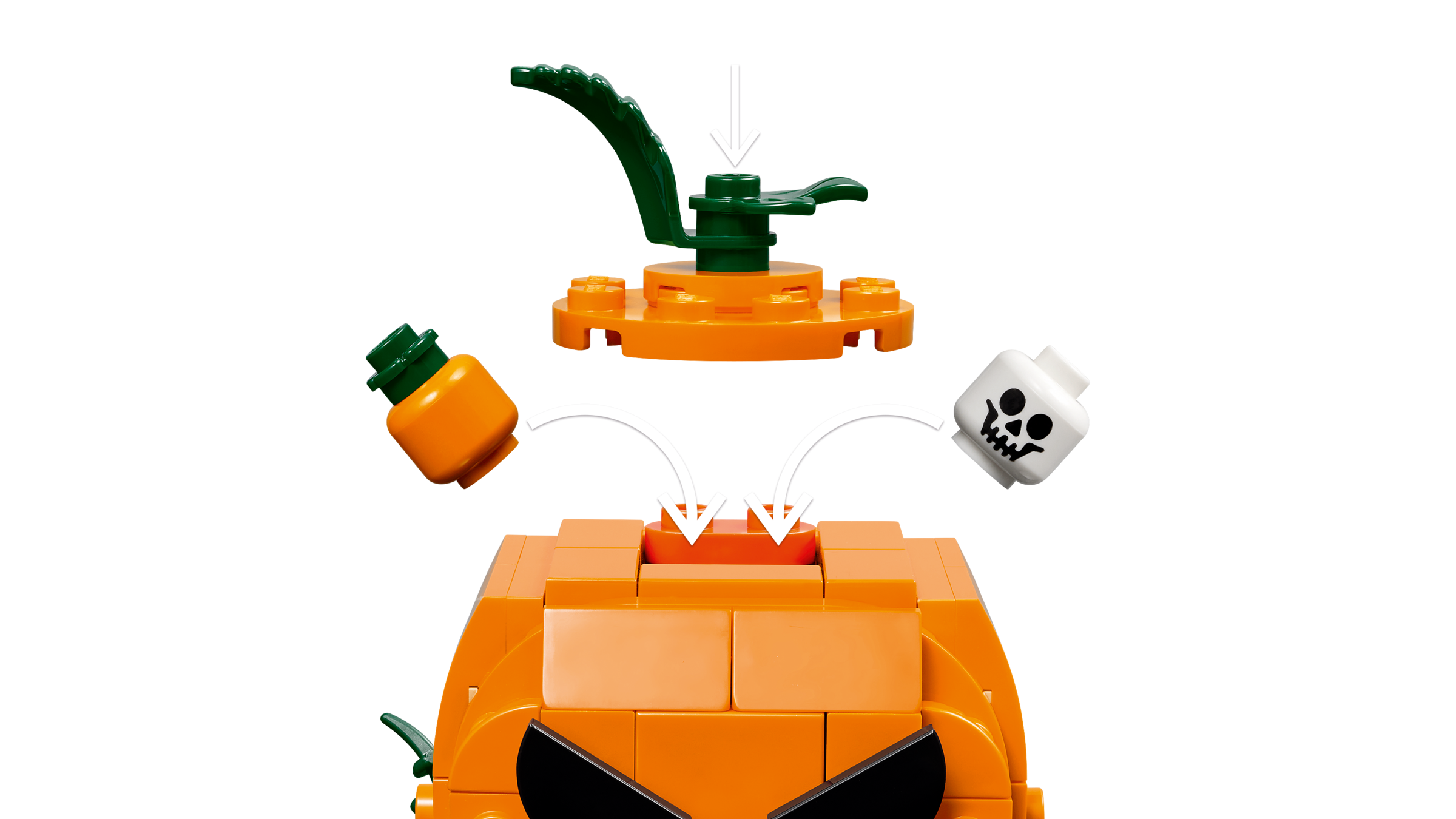LEGO Building Toy Jack-O'-Lantern Pickup Truck 177 Pieces, imported from the UK