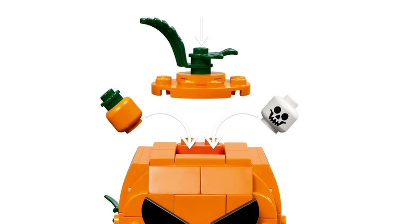 LEGO Building Toy Jack-O'-Lantern Pickup Truck 177 Pieces, imported from the UK