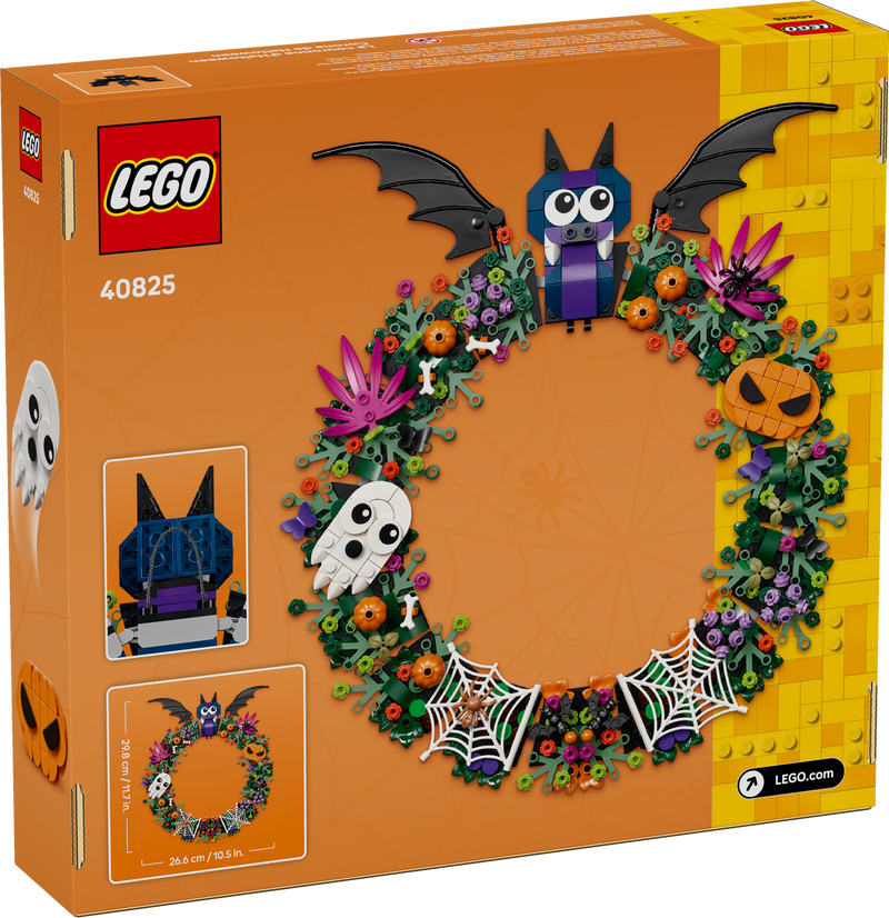 LEGO Halloween Wreath Building Set 617 Pieces, UK version