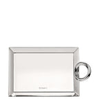 Christofle silver-plated Vertigo business card tray 12.5cm x 9cm - British product