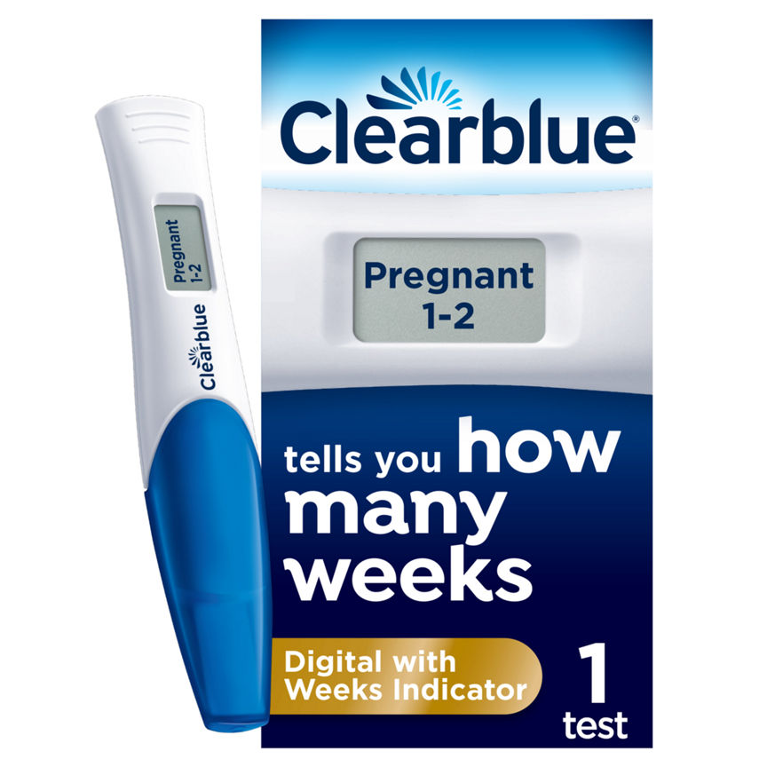 Clearblue Pregnancy Test With Weeks Indicator, Tells You How Many Weeks, 1 Digital Test GOODS ASDA   