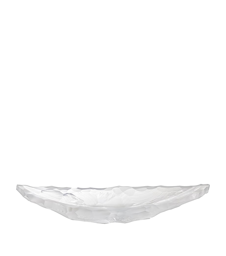 Lalique Silex Medium crystal bowl 46cm, UK version
