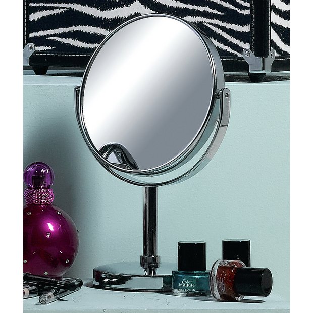 Danielle Creations chrome double-sided beauty mirror - British product