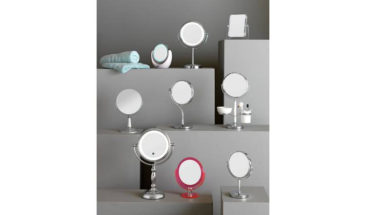 Danielle Creations chrome double-sided beauty mirror - British product