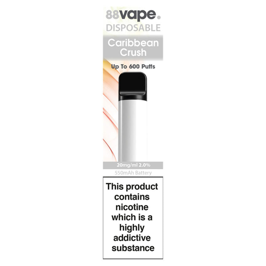 88Vape Disposable Caribbean Crush GOODS ASDA   