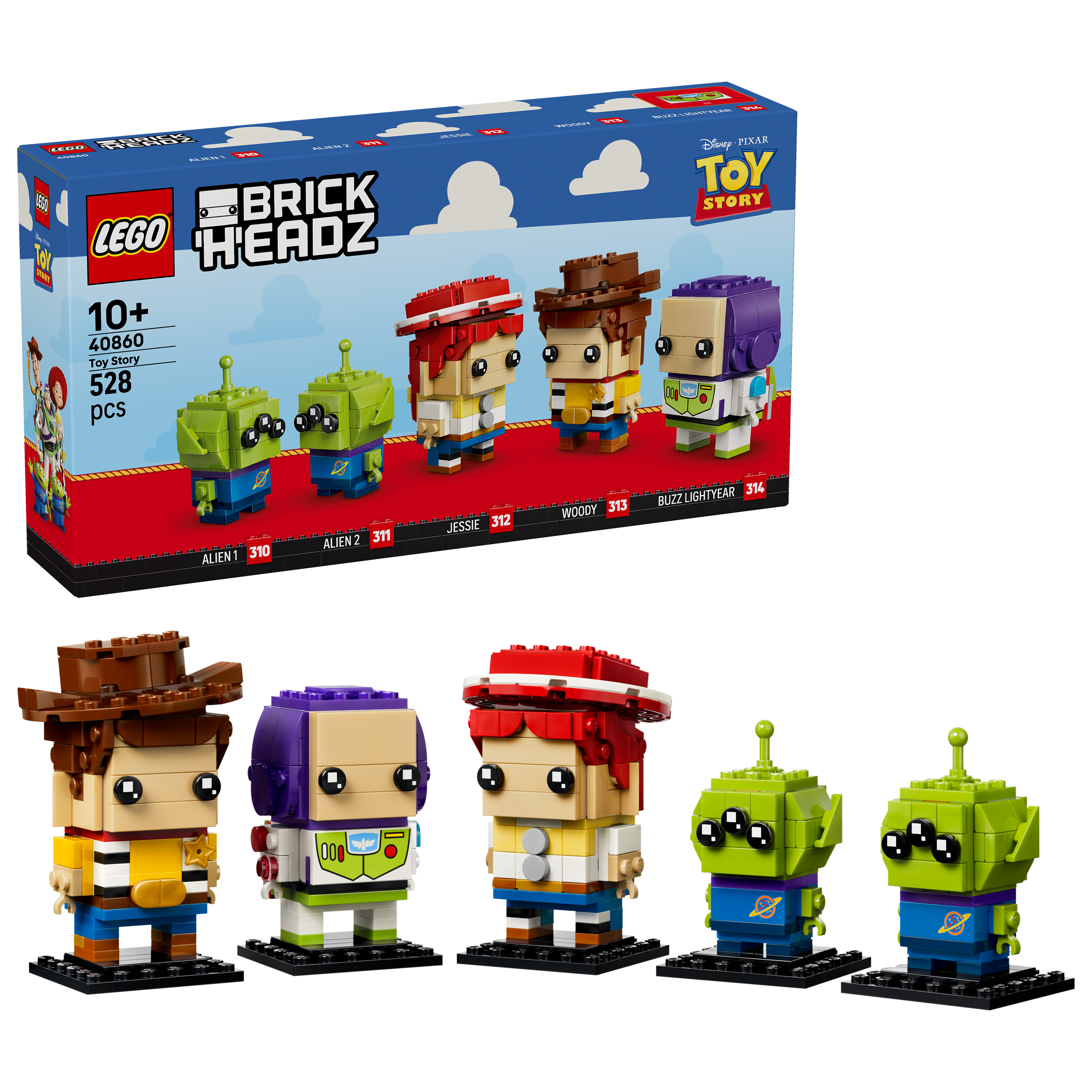 LEGO BrickHeadz Toy Story Woody Buzz Jessie aliens set - British product