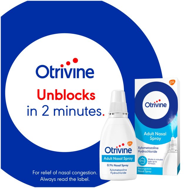 Otrivine Decongestant Adult Nasal Spray   10ml GOODS M&S   