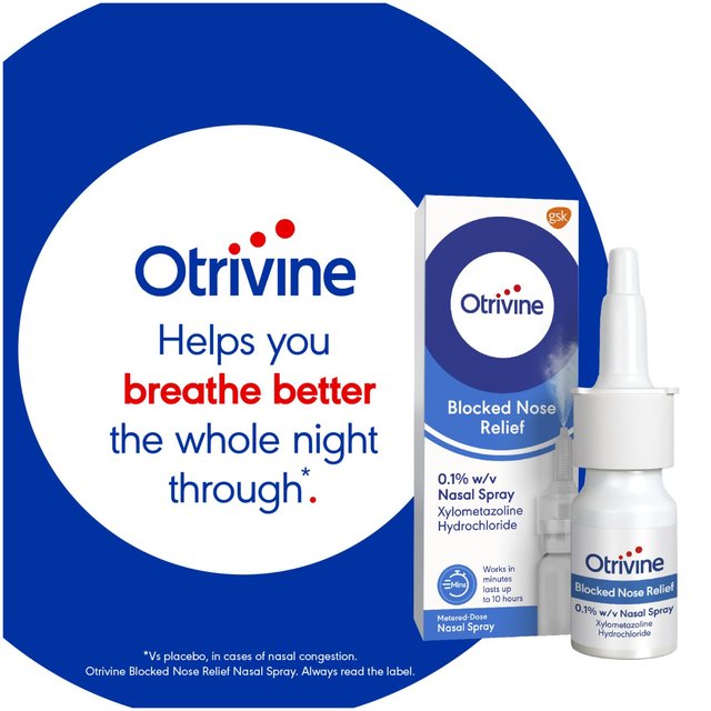 Otrivine Decongestant Adult Nasal Spray   10ml GOODS M&S   