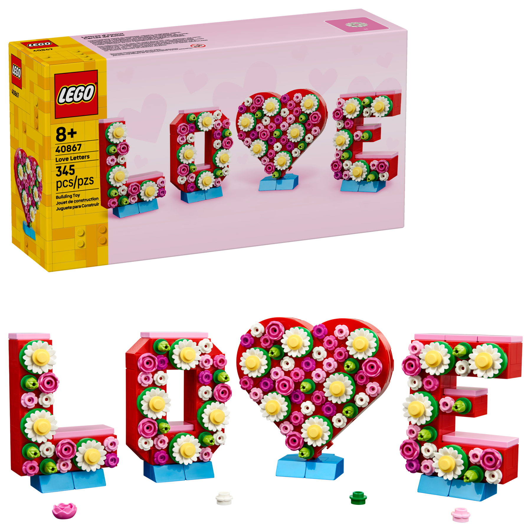 LEGO Love Letters building set 345 pieces - British product