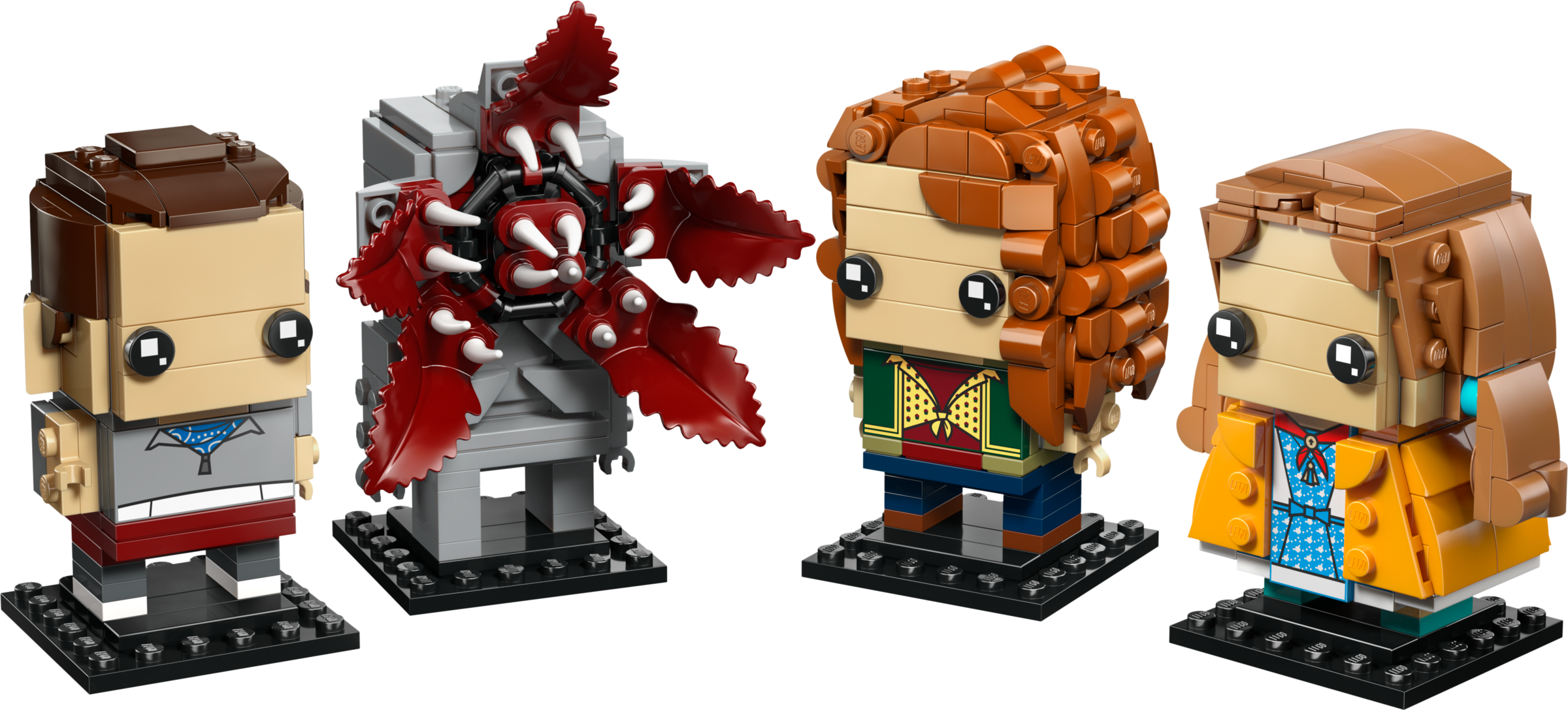 LEGO Stranger Things BrickHeadz figures, UK version