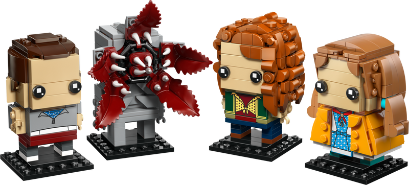 LEGO Stranger Things BrickHeadz figures, UK version