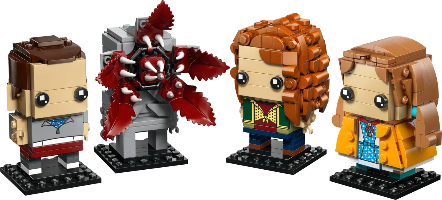LEGO Stranger Things BrickHeadz figures, UK version