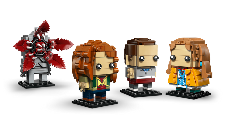 LEGO Stranger Things BrickHeadz figures, UK version