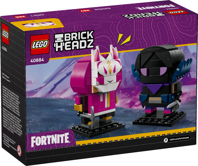 LEGO BrickHeadz Fortnite Drift Raven figures 280 pieces - British product