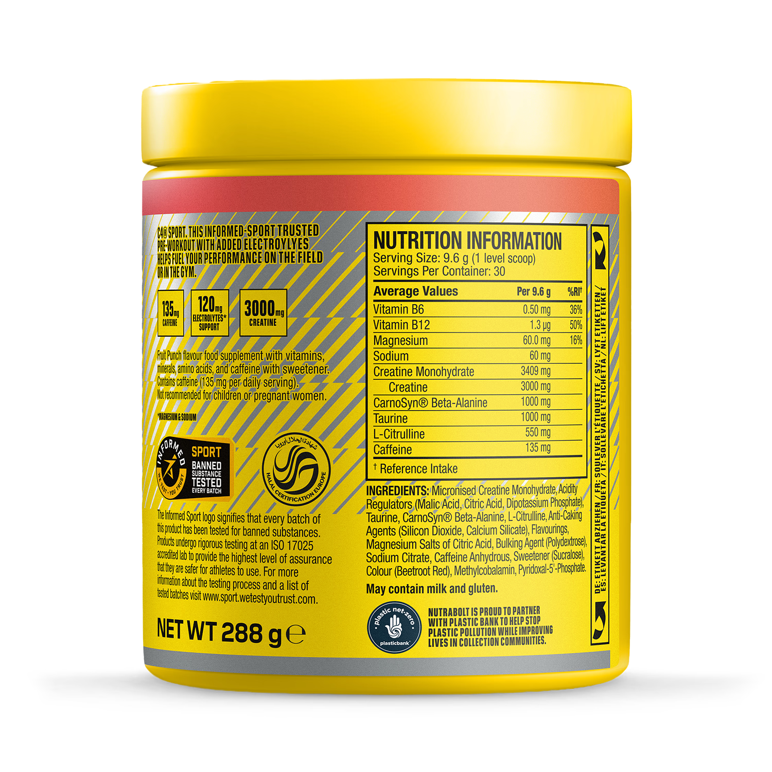 Cellucor Pre-Workout Powder Fruit Punch 270g - British product