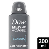 Dove Men+Care Antiperspirant Aerosol Deodorant Classic 200ml GOODS Superdrug   