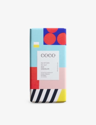 Coco Chocolatier sea salted milk chocolate bar 80g, imported from the UK