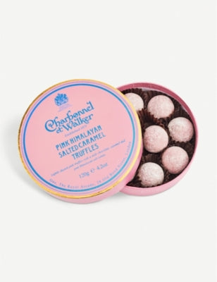 Charbonnel et Walker pink Himalayan salted caramel truffles 120g - British product