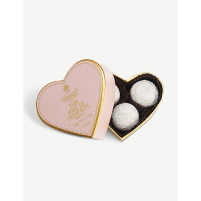 selfridges Charbonnel et Walker Pink Marc de Champagne Milk Chocolate Truffles 34g- Buy online at McGrocer